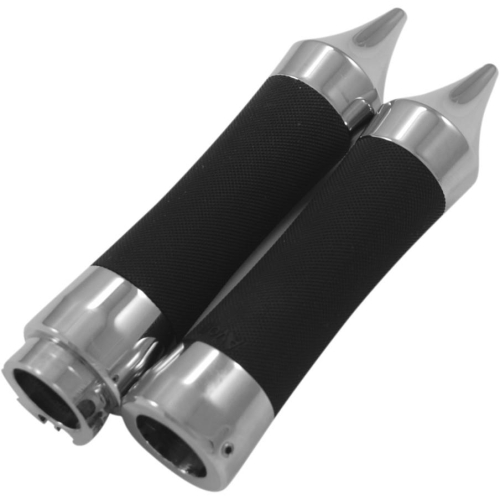 Eddie Trotta Designs - Eddie Trotta Designs Comfort Dead End Grips - Chrome - TC-764