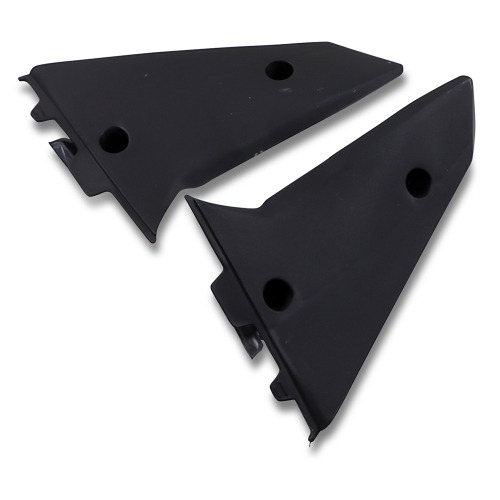 UFO Plastics - UFO Plastics Lower Radiator Covers - Black - HU03318-001