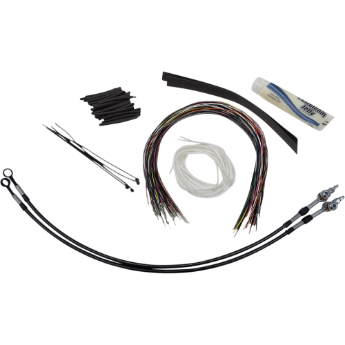 Fat Baggers, Inc. - Fat Baggers, Inc. EZ Install Handlebar Kit - Black Braided - 109716-B