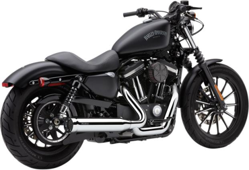 Cobra - Cobra 2-Into-1 Exhaust System - Chrome - 6462