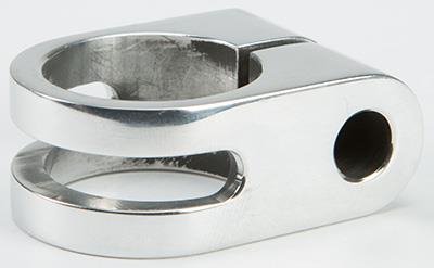 Rooke Customs - Rooke Customs 1in. Slotted Mirror Mount - Polished - R-MM100-SP