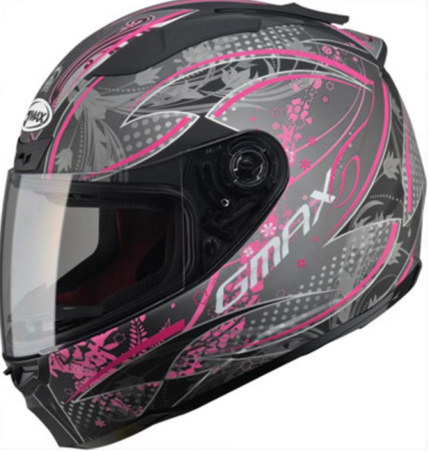 G-Max - G-Max FF88 Versailles Helmet - G1882403 TC-14F - Black/Pink - X-Small