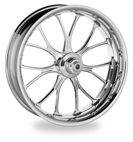 Performance Machine - Performance Machine Heathen Dual Disc Front Wheel - 23x3.5 - Chrome - 1204-7106R-HEAAJ-CH