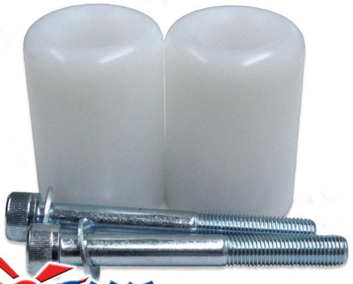 Shogun Motorsports - Shogun Motorsports Frame Sliders (No Cut) - White - 750-6750