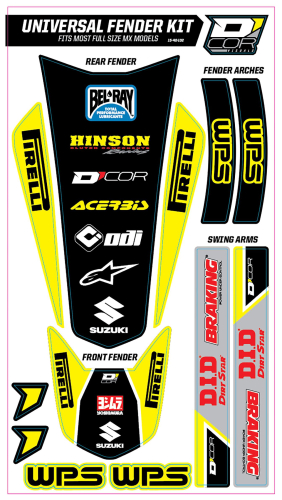 DCOR - DCOR Universal Rear Fender Trim Kit - Full Size - Suzuki - 15-40-102