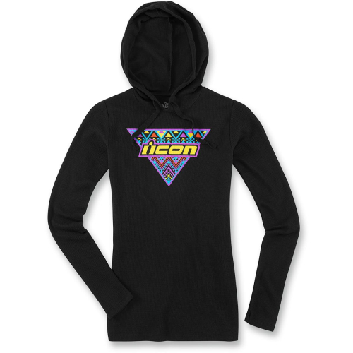 Icon - Icon Georacer Womens Thermal Hoody - XF-2-3051-0980 - Black - 2XL