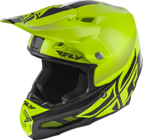Fly Racing - Fly Racing F2 Carbon MIPS Shield Helmet - 73-4246-5 - Hi-Vis/Black - Small