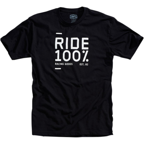 100% - 100% Sanction T-Shirt - 32083-001-12 - Black - Large