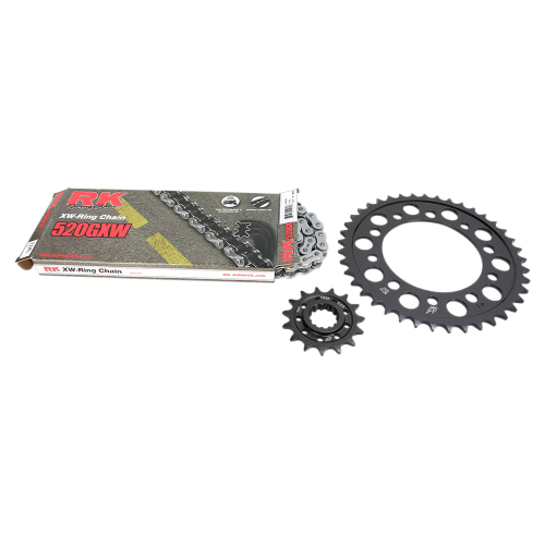 RK - RK Quick Acceleration Chain Kit with Steel Sprocket - Natural - 4107-159P
