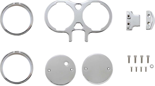 LA Choppers - LA Choppers Dual Gauge Mount For Performance Riser - LA-7397-02C