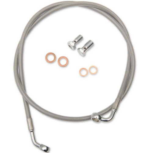 LA Choppers - LA Choppers Stainless Steel Brake Line Kit - 12-14in. Ape Hangers - LA-8130B13