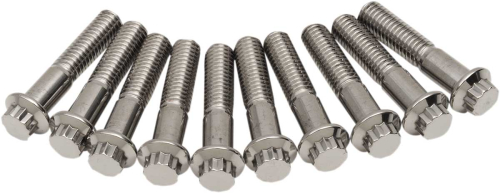 Diamond Engineering - Diamond Engineering 12-Point Stainless Steel Coarse Thread Bolt Refill Packs - 3/8in.-16 x 1 3/4in. - TC0616HP-10