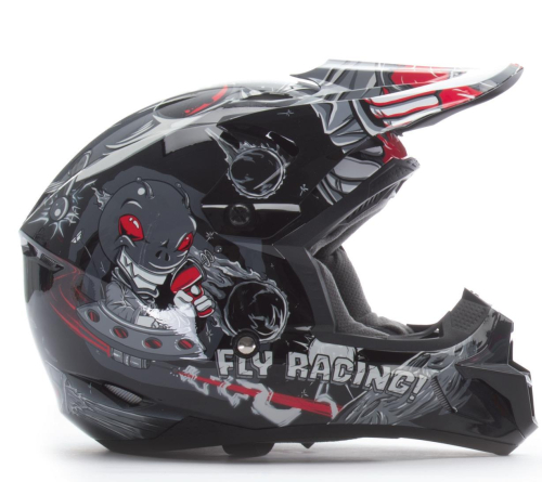 Fly Racing - Fly Racing Kinetic Invasion Youth Helmet - 73-3451YM - Gray - Medium