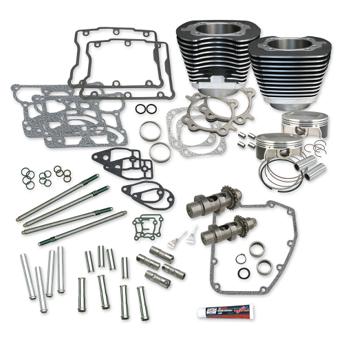 S&S Cycle - S&S Cycle 106in. Big Bore Hot Set Up Kit - Black Powder-Coat - 900-0354