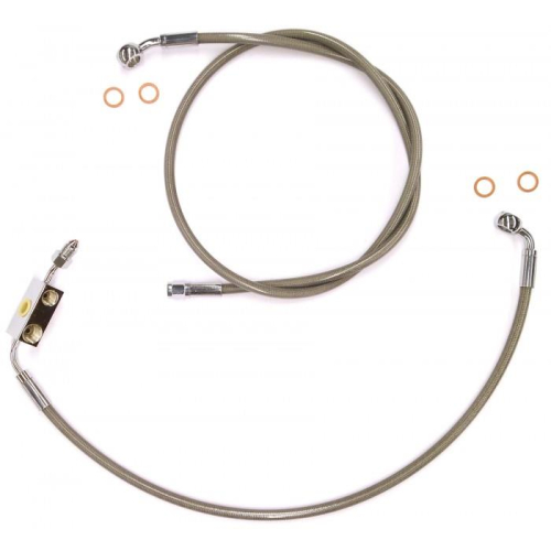 Magnum - Magnum Clear Coated XR Stainless Front Brakeline Kit - 29in. Upper Brake Length - SSC132529
