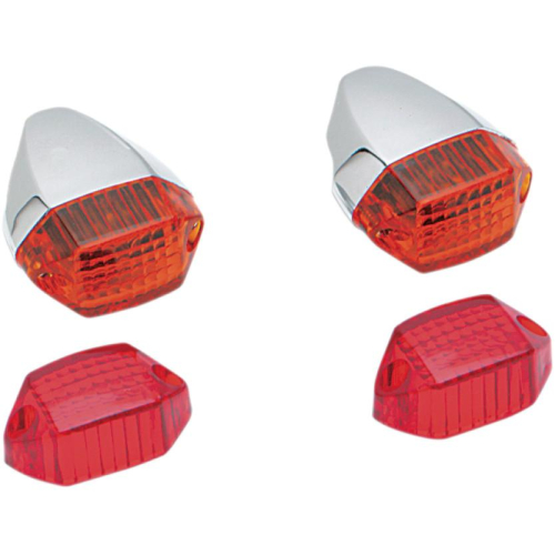 Drag Specialties - Drag Specialties Replacement Lens for Micro Lights - Red - 166018-HC3