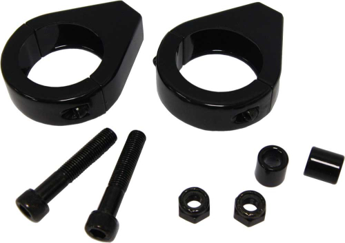 HardDrive - HardDrive Turn Signal Clamps - 41mm - Black - 41-034BK