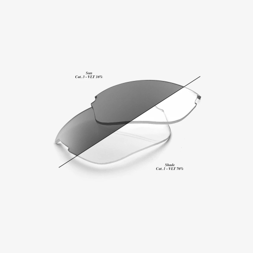 100% - 100% Replacement Lens for Sportcoupe Sunglasses - 62025-011-01 - Photochromic Clear/Smoke