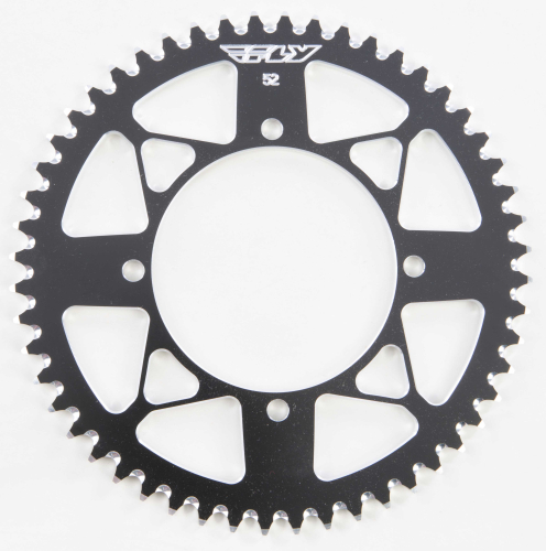 Fly Racing - Fly Racing Aluminum Rear Sprocket - Black - 52T - 414-52 BLK