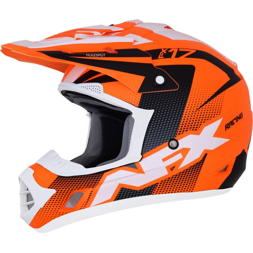 AFX - AFX FX-17 Holeshot Helmet - 0110-5303 - Orange/Black/White - X-Small