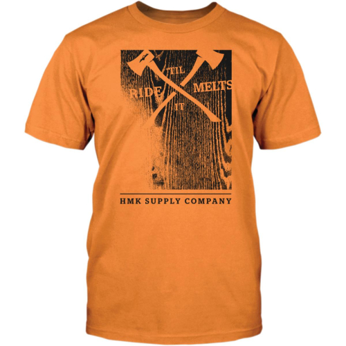 HMK - HMK Woodblock T-Shirt - HM2SSTWOOOS - Orange - Small