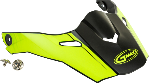 G-Max - G-Max Visor with Screws for AT-21/S/Y Helmets - Raley Matte Black/Hi-Vis - G021062