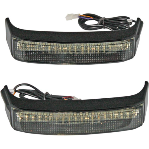 Custom Dynamics - Custom Dynamics Sequential Bagz Saddlebag Lights - Gloss Black/Smoke Lens - CD-SBSEQ-BCM4BS