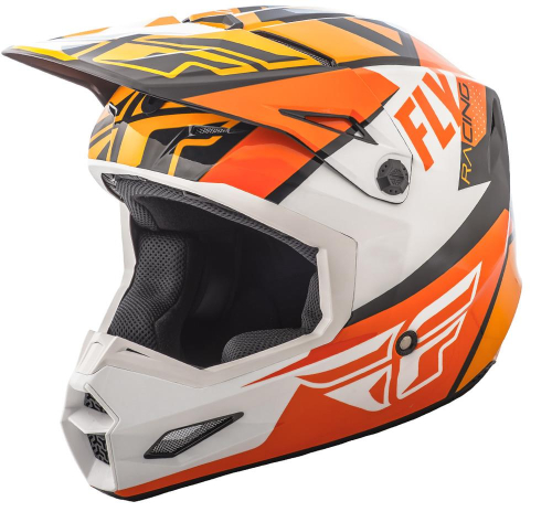 Fly Racing - Fly Racing Elite Guild Helmet - 73-8608-7-L - Orange/White/Black - Large