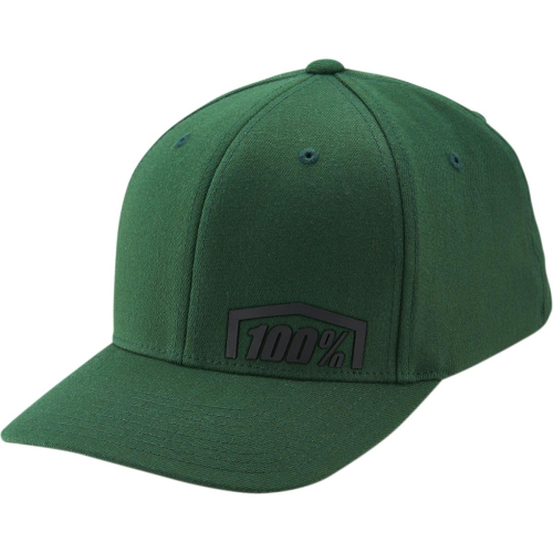 100% - 100% Revolt Flexfit Hat - 20070-005-18 - Green - Lg-XL