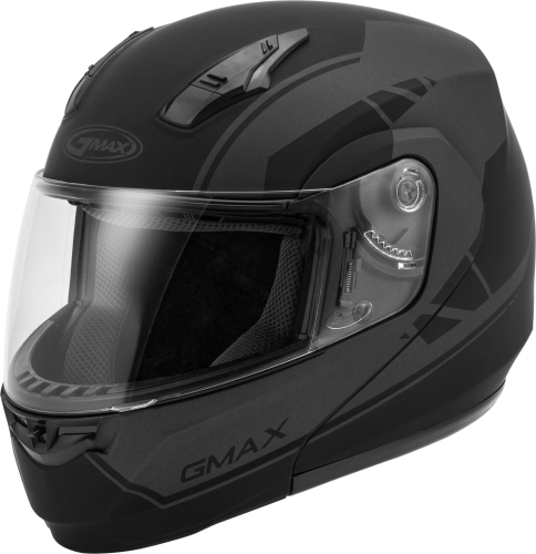 G-Max - G-Max MD04 Article Helmet - G1042503 - Matte Black/Gray - X-Small