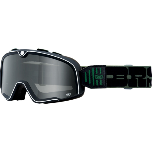100% - 100% Barstow Classic Goggles - 50000-00013 - Green/Black/Smoke Lens - OSFM
