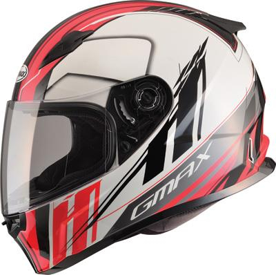 G-Max - G-Max FF49 Rogue Helmet - G7493203 TC-1 - White/Red - X-Small