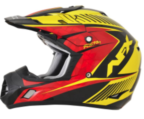 AFX - AFX FX-17 Factor-Complex Helmet - 01104558 - Black/Red/Yellow Factor - X-Small