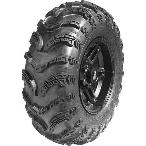 AMS - AMS Slingshot Tire/Wheel Kit - 25x10x12 - Machined Black - 0331-1179