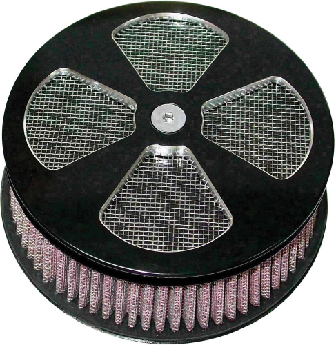 HardDrive - HardDrive HP Custom Round Air Cleaner - 4-Spoke - Black - 120310