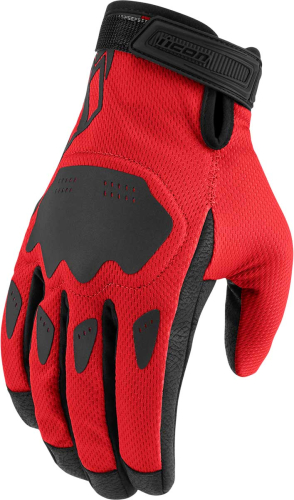 Icon - Icon Hooligan CE Gloves - 3301-4385 - Red - Medium