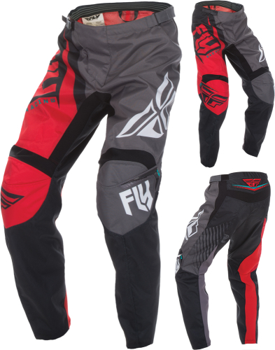 Fly Racing - Fly Racing F-16 Youth Pants (2017) - 370-93226 - Red/Black/Gray - 26