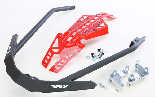 Skinz Protective Gear - Skinz Protective Gear Front Aluminum Bumper - Black/Red - NXPFB225-RD