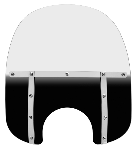 Memphis Shades - Memphis Shades Memphis Fats Windshield (7in. Cutout) - 17in. - Gradient Black - MEM3211