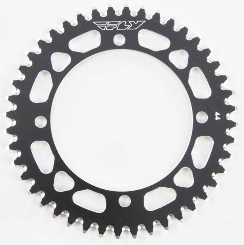 Fly Racing - Fly Racing Aluminum Rear Sprocket - Black - 44T - 410-44 BLK