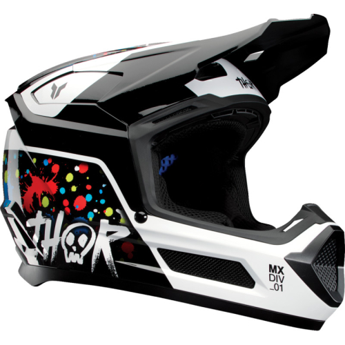 Thor - Thor Fleet Splat Youth Helmet - 0111-1694 - Splat Black - Large