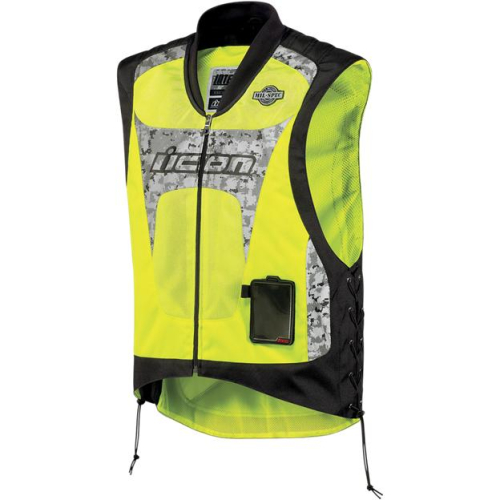 Icon - Icon Interceptor Vest - 2830-0182 - Yellow - Lg-XL