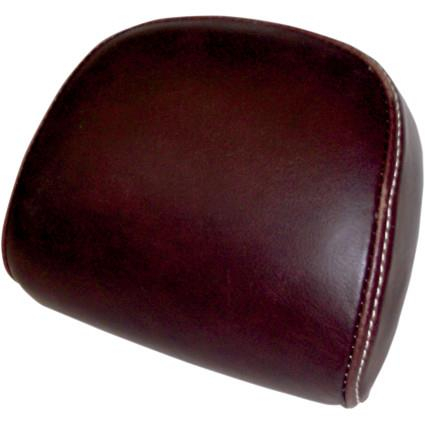 NYC Choppers - NYC Choppers Cross Bones Leather Backrest Pad - Brown - NYCC-CB03EXP