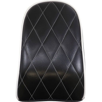 Le Pera - Le Pera Bare Bones Pillion Pad - White Diamond Stitch - LYB-007PDMWTP