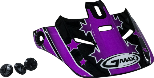 G-Max - G-Max Visor for GM46Y Youth Helmet - S/Star Black/Purple - G046124