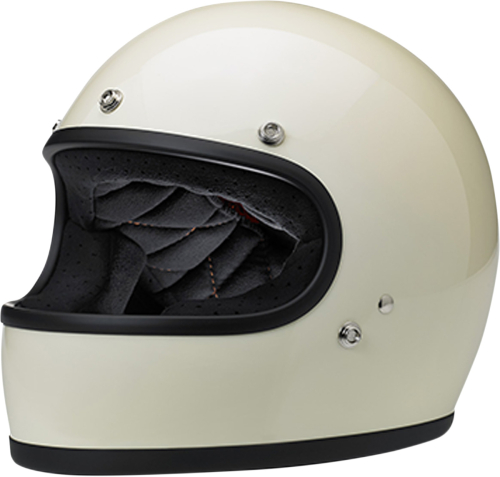 Biltwell Inc. - Biltwell Inc. Gringo Solid Helmet - 1002-102-101 - Gloss Vintage White - X-Small