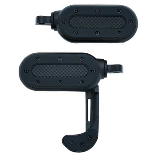Kuryakyn - Kuryakyn Heavy Industries Switchblade Footpegs with Male Mount - Satin Black - 7028