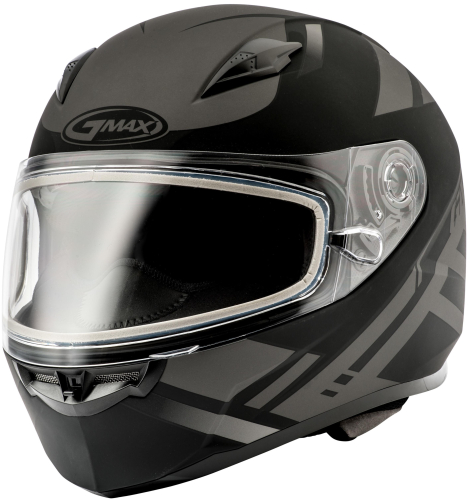 G-Max - G-Max FF49 Berg Snow Helmet - G2493458 TC-17 - Flat Black/Silver - 2XL