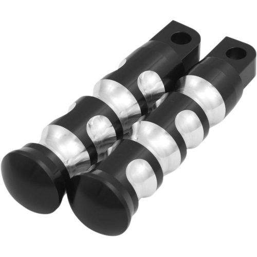 Kens Factory - Kens Factory Neo-Fusion Footpegs - 4 1/8in. - Classic - Black Machine - 5-035