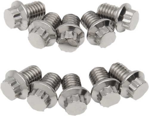 Diamond Engineering - Diamond Engineering 12-Point Stainless Steel Coarse Thread Bolt Refill Packs - 3/8in.-16 x 1/2in. - TC0604HP-10